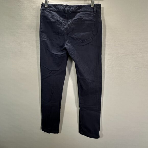 Brooks Brothers Pants Womens 6 Brook E Fit Navy Blue Cotton Stretch Flat Front - Picture 6 of 10